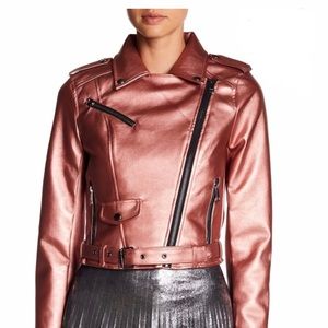 Romeo &Juliet Couture Rosé Metallic jacket